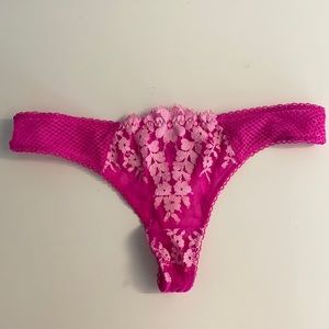 Victoria’s Secret- Pink lace Thong